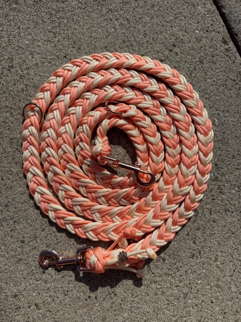Fishtail Leine ‚peach vanilla‘