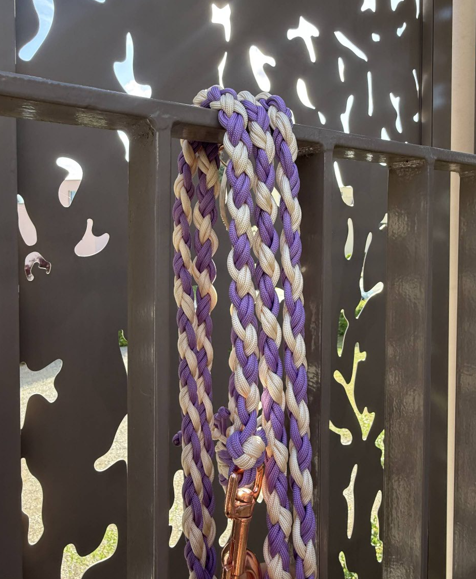 Roundbraid Leine „purple rain“